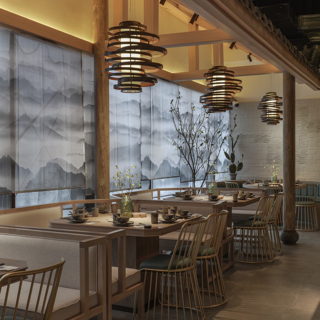 飯店裝修設(shè)計案例圖,飯店裝修設(shè)計實(shí)景圖