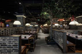 火鍋店裝修設(shè)計案例圖,火鍋店裝修設(shè)計布局圖