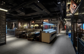 火鍋店設(shè)計案例圖,火鍋店設(shè)計布局圖