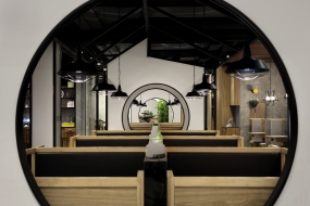 火鍋店裝修設計實景圖,火鍋店裝修設計圖片