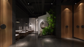 火鍋店裝飾實景圖,火鍋店裝飾圖片
