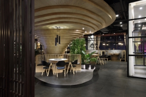 火鍋店裝修設計案例圖,火鍋店裝修設計布局圖