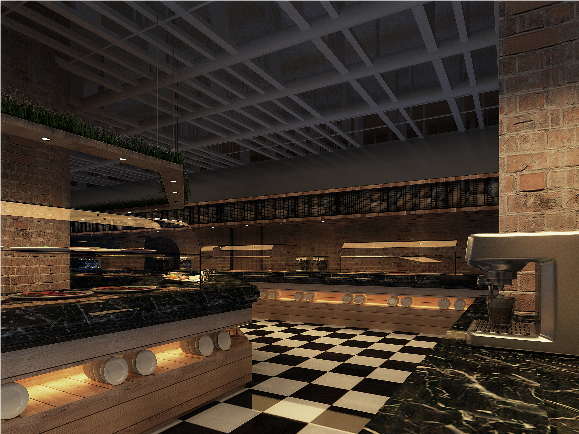 火鍋店空間設(shè)計(jì)案例圖, 火鍋店空間設(shè)計(jì)布局圖