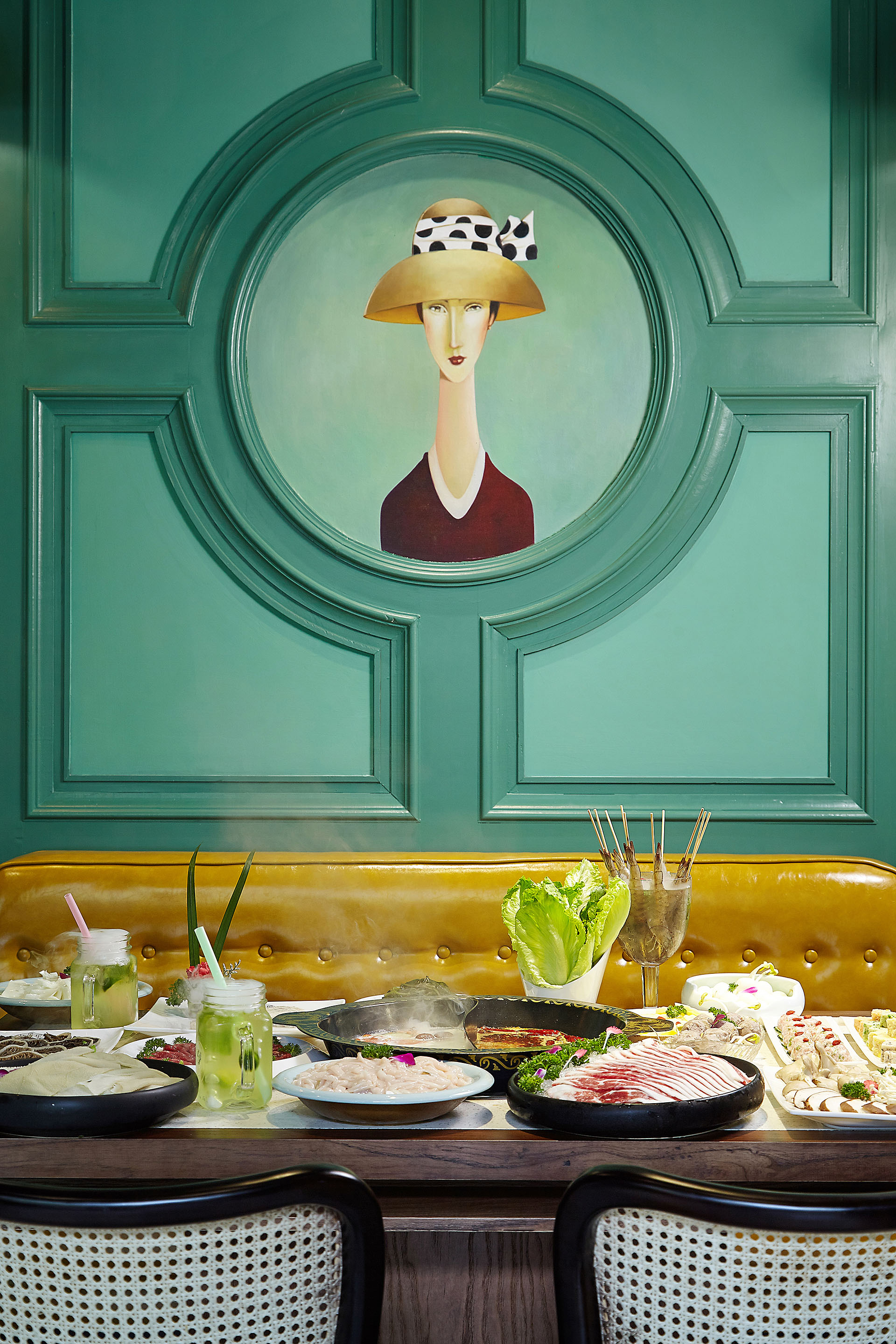 火鍋餐廳裝飾設計圖片,火鍋店設計效果圖