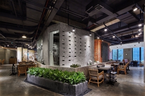 火鍋店裝飾設(shè)計布局圖,火鍋店裝飾設(shè)計實景圖