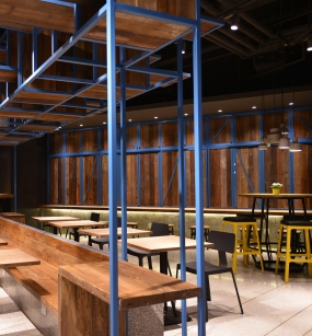 簡約快餐店設(shè)計布局圖,簡約快餐店裝飾效果圖