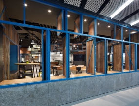 簡約快餐店裝修設(shè)計效果圖,簡約快餐店裝修設(shè)計案例