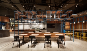 簡約快餐店裝修設(shè)計(jì)布局圖,簡約快餐店空間設(shè)計(jì)效果圖