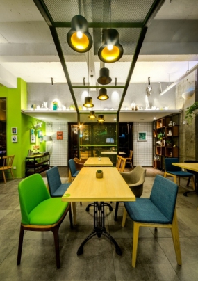  快餐店裝飾布局圖,快餐店裝飾實景圖