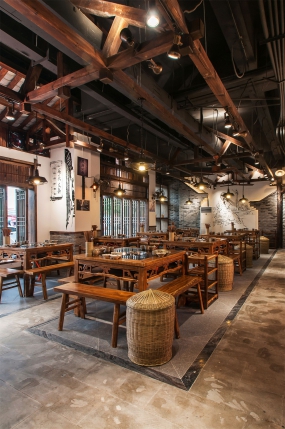  火鍋店店面空間設(shè)計效果圖,火鍋店店面空間設(shè)計布局圖