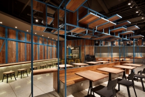 簡(jiǎn)約快餐店空間設(shè)計(jì)圖片