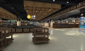 大型購物超市裝修設(shè)計案例圖,超市裝修設(shè)計圖