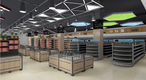 食品超市裝修設計案例圖