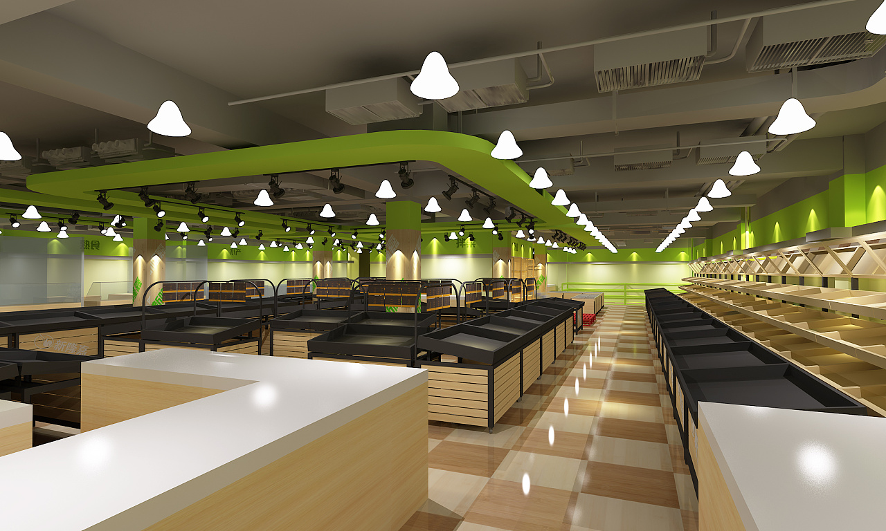 超市裝飾案例圖,超市裝飾案例