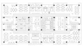 科技辦公室平面圖設計,科技辦公室裝修設計效果圖