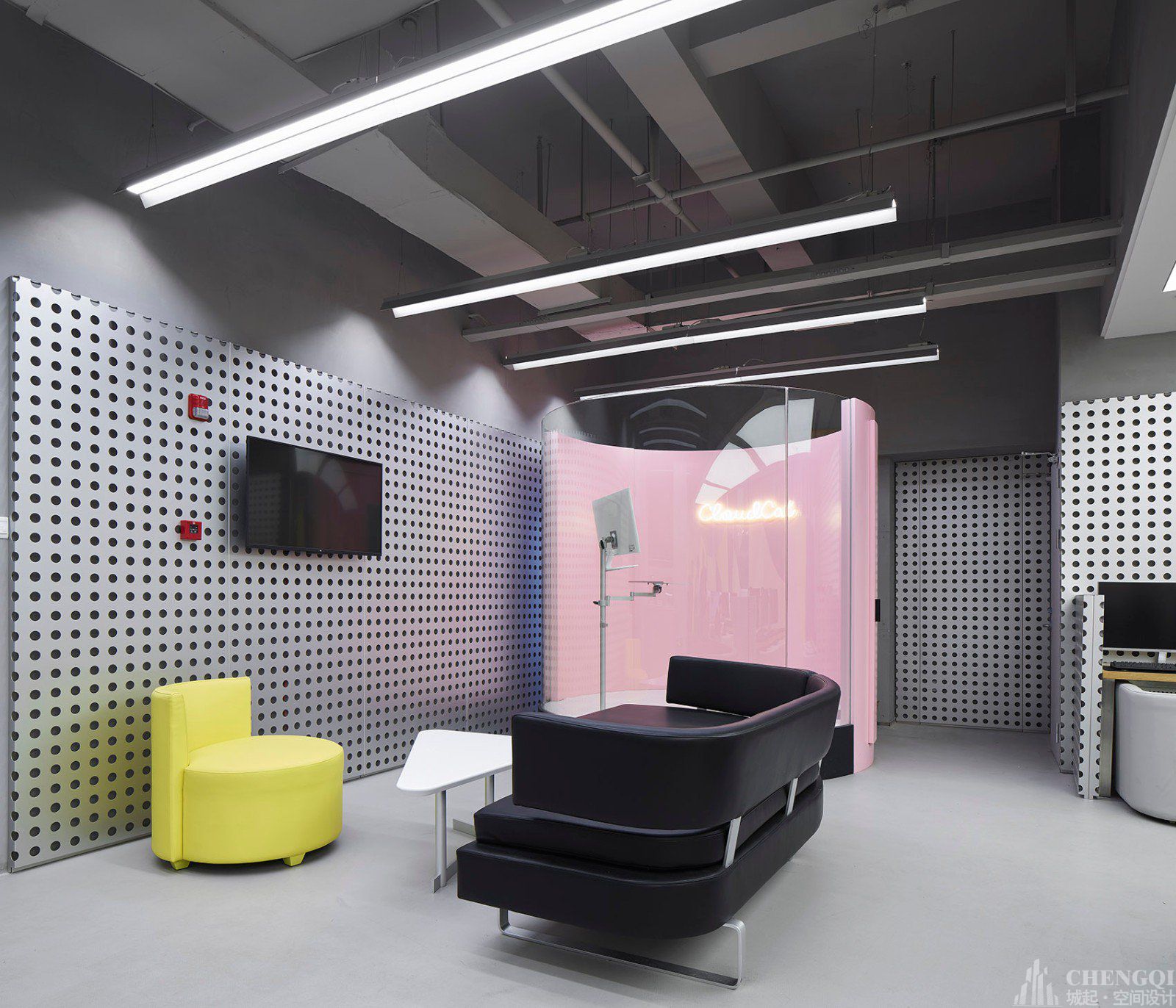 網吧空間裝飾案例圖,網吧空間裝飾效果圖