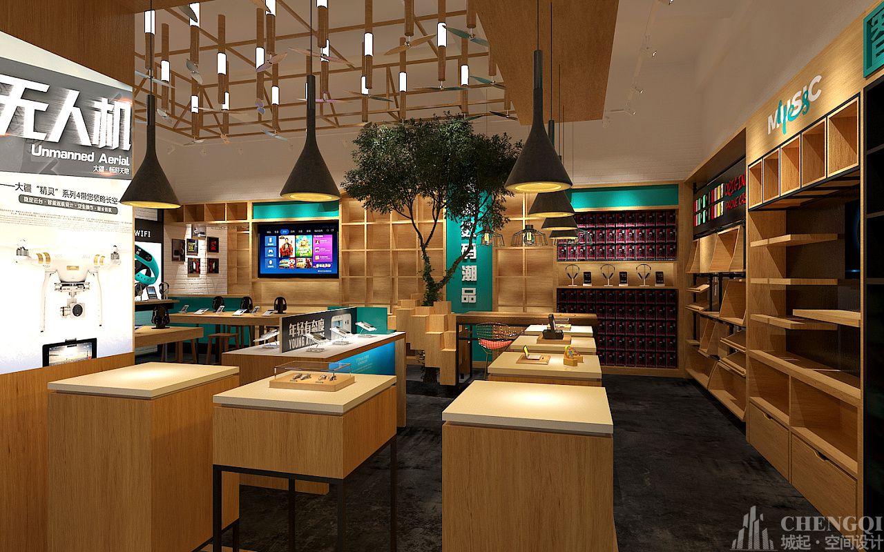 智能數碼店裝飾實景圖,智能數碼店裝飾布局圖
