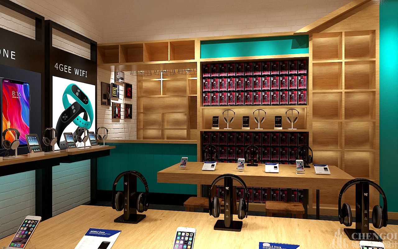 智能數碼店空間設計圖片,智能數碼店空間設計實景圖