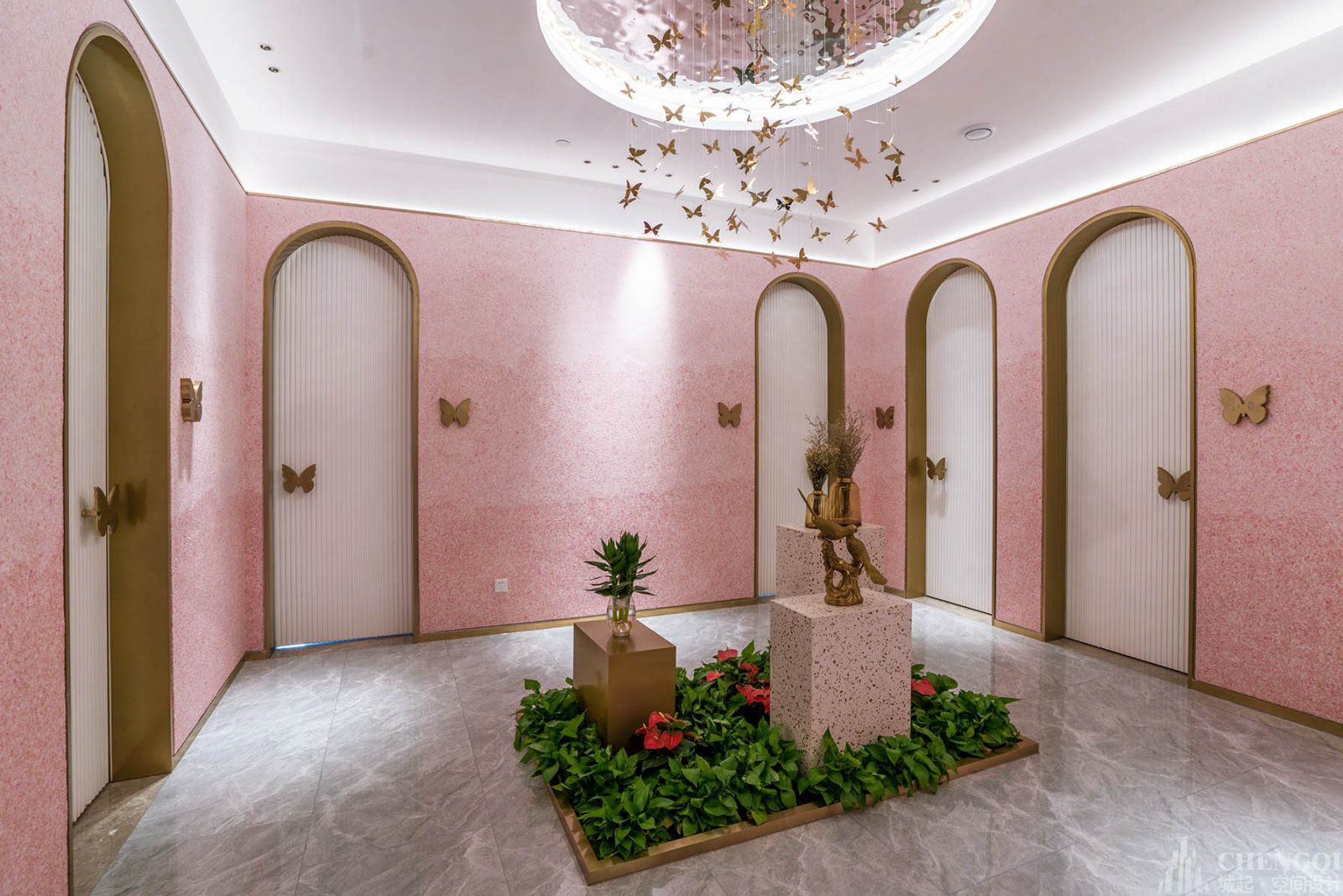 美容店空間設(shè)計(jì)效果圖,美容店裝飾圖片
