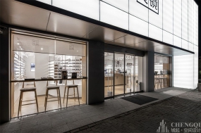 眼鏡店空間裝飾效果圖,眼鏡店設(shè)計案例效果圖