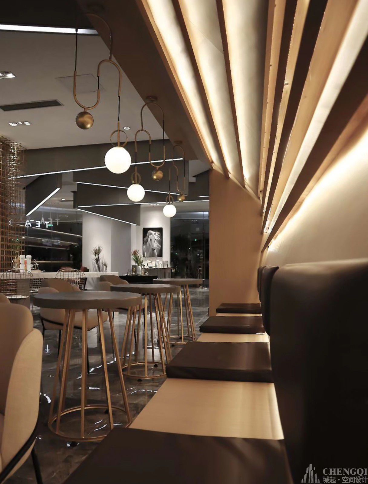 甜品店空間設(shè)計實景圖,甜品店空間設(shè)計圖片