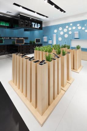 手機店裝修柜臺效果圖圖片