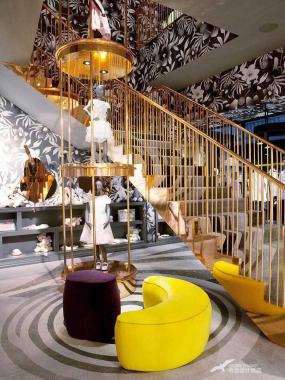 童裝店拼花地磚裝修效果圖片