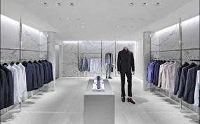 黑白現(xiàn)代簡(jiǎn)約裝服裝店裝修風(fēng)格效果圖