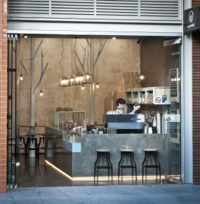 超市奶茶店吧臺設(shè)計裝修效果圖