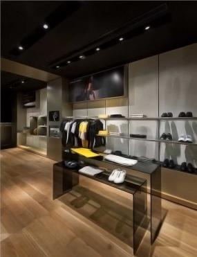 男士品牌服裝店格柵燈設(shè)計圖