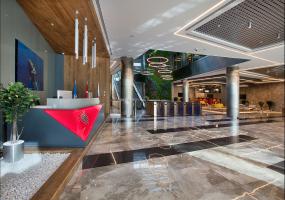 化工企業(yè)公司前臺(tái)設(shè)計(jì)裝修圖片