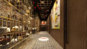 中式快餐店裝修設(shè)計效果圖片庫