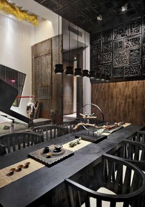 外國茶餐廳裝飾效果圖大全