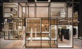 最新品牌女裝店裝飾實(shí)景圖