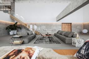 辦公室拼花地板裝修設計效果圖片