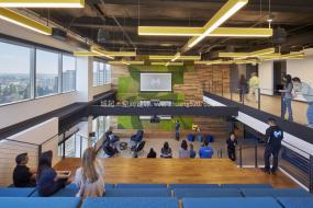 辦公室地板拼花裝修實景圖片