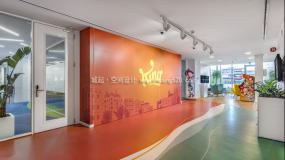 辦公室地板拼花裝修實景圖圖片