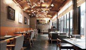 LOFT風(fēng)格餐廳裝修設(shè)計(jì)效果圖片庫