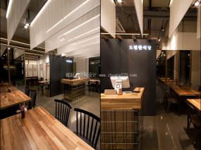 工業(yè)風格餐廳裝修高清圖片