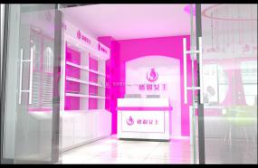 最新化妝美甲店設(shè)計裝飾效果圖