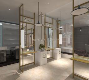 上海美發(fā)店裝修實景圖片