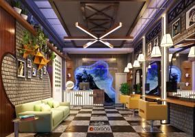 上海美發(fā)店設計裝潢圖片