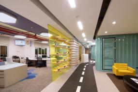 高檔溫馨辦公室布置裝修效果圖