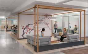 旅游服務公司辦公室設計裝修效果圖