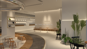 奶茶店設(shè)計(jì)裝飾效果圖片