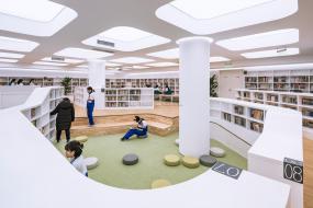 圖書館裝潢設計效果圖片
