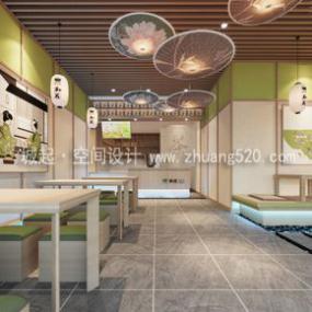 簡約風格奶茶店設(shè)計裝潢圖片