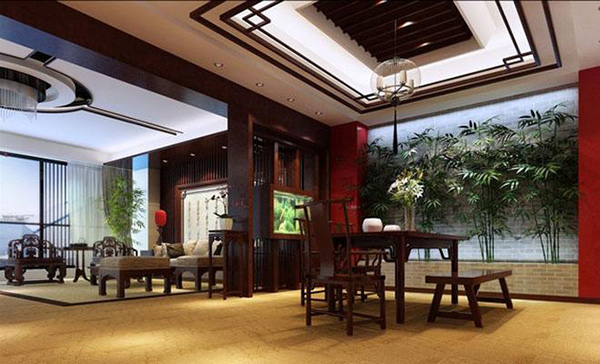 中式<a href=http://ashaandryan.com target=_blank class=infotextkey>辦公室裝修</a>效果圖片