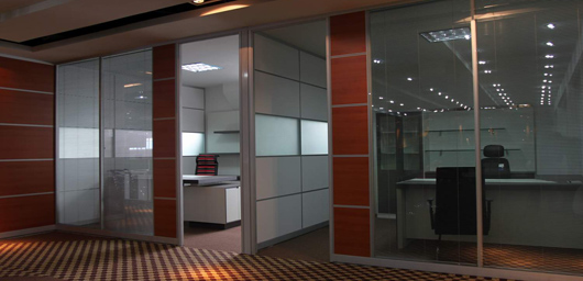 辦公室高隔斷圖片